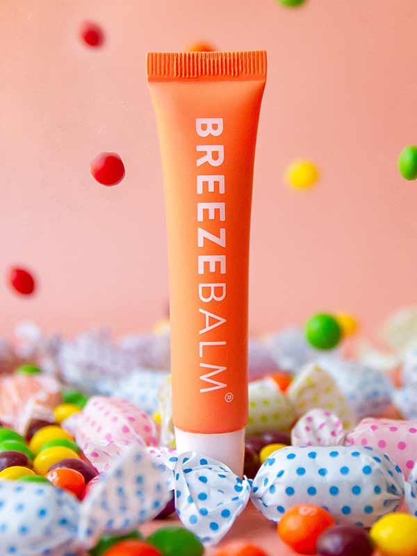 help dry cracked lips with breeze balm caramel lip balm